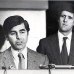 Boston, MA - Area A Station - Crime Control Governor Michael Dukakis and Lt. Governor John Kerry. 2/23/1983 BGLSCAN Library Tag Magazine 10182009